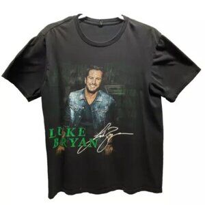 Luke Bryan Concert Tour Shirt Adult Medium Black District Very Important Tee GUC